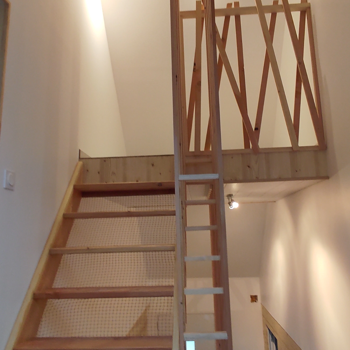 Image de construction de maison en bois