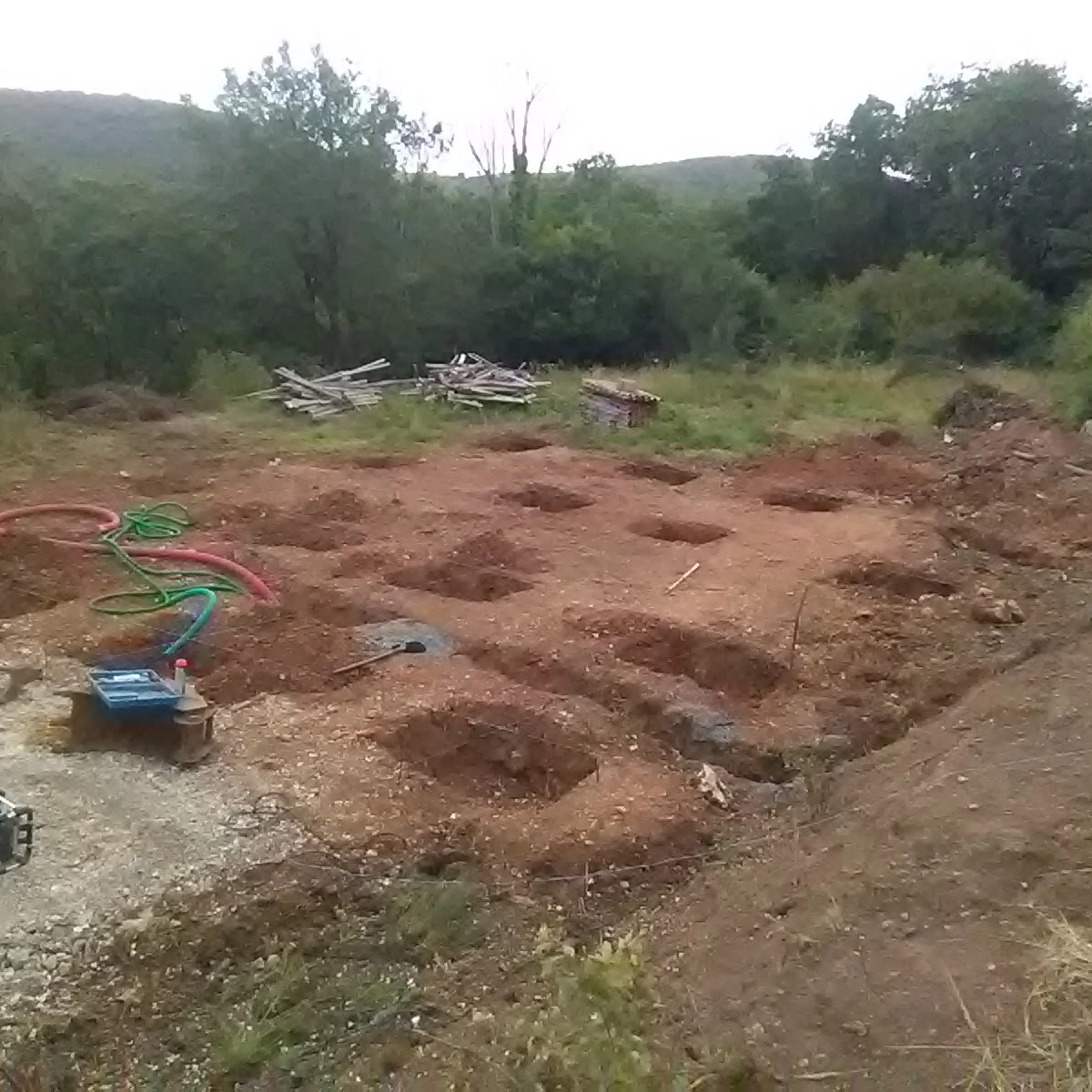 Image de construction de maison en bois