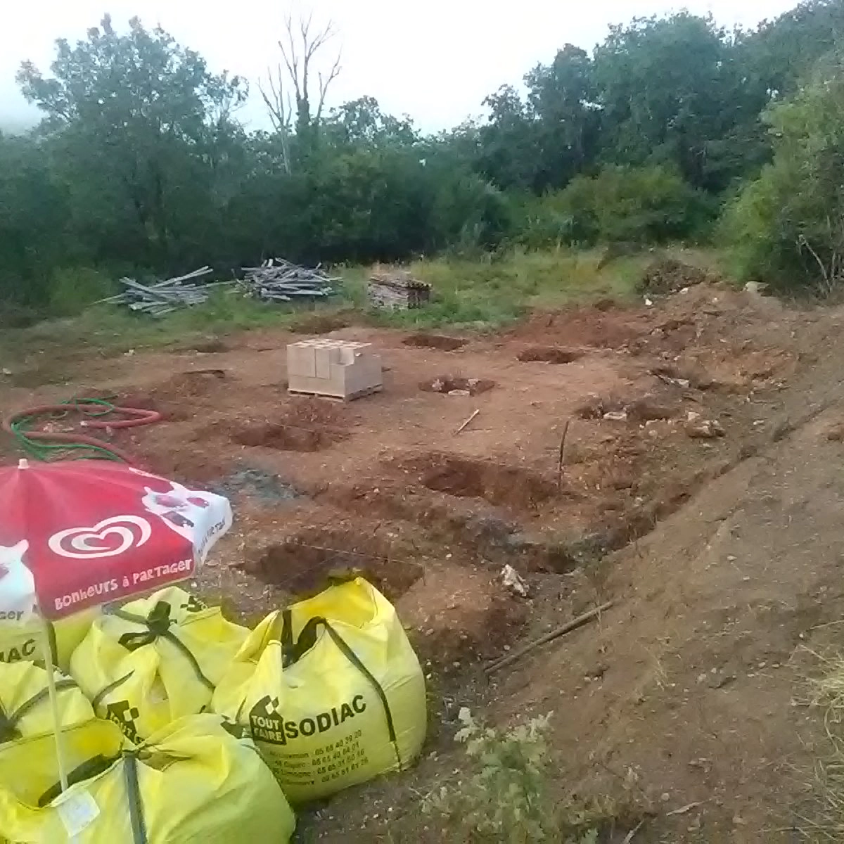 Image de construction de maison en bois