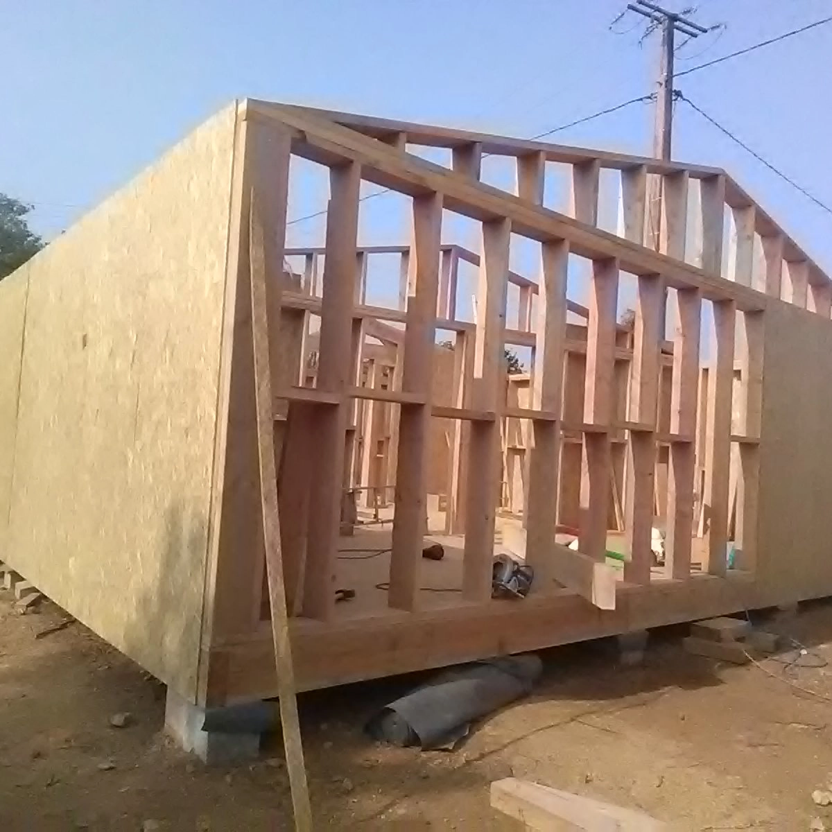 Image de construction de maison en bois