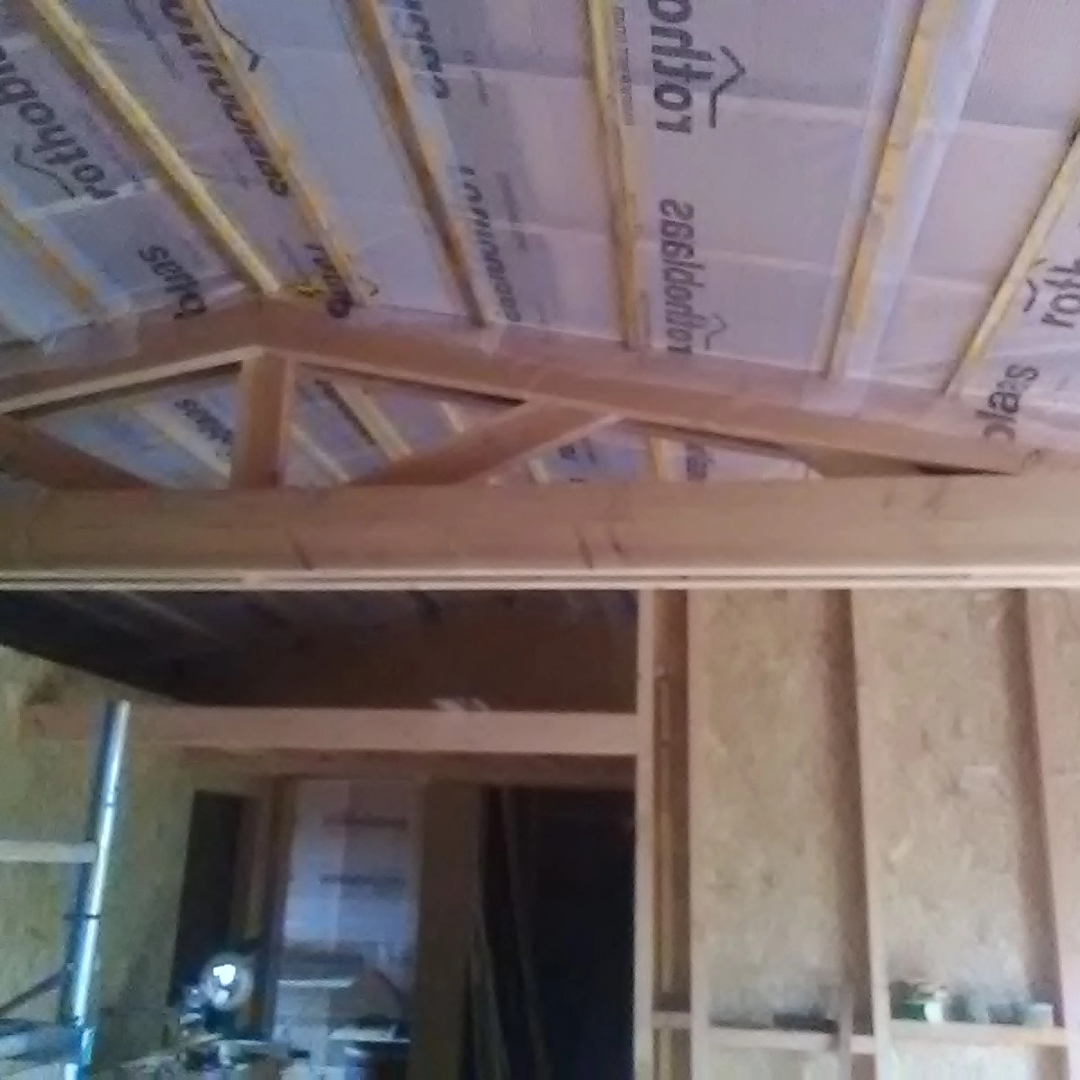 Image de construction de maison en bois