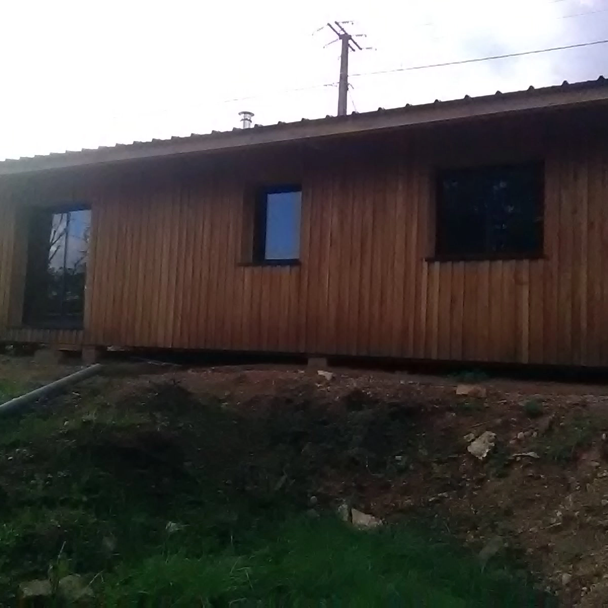 Image de construction de maison en bois