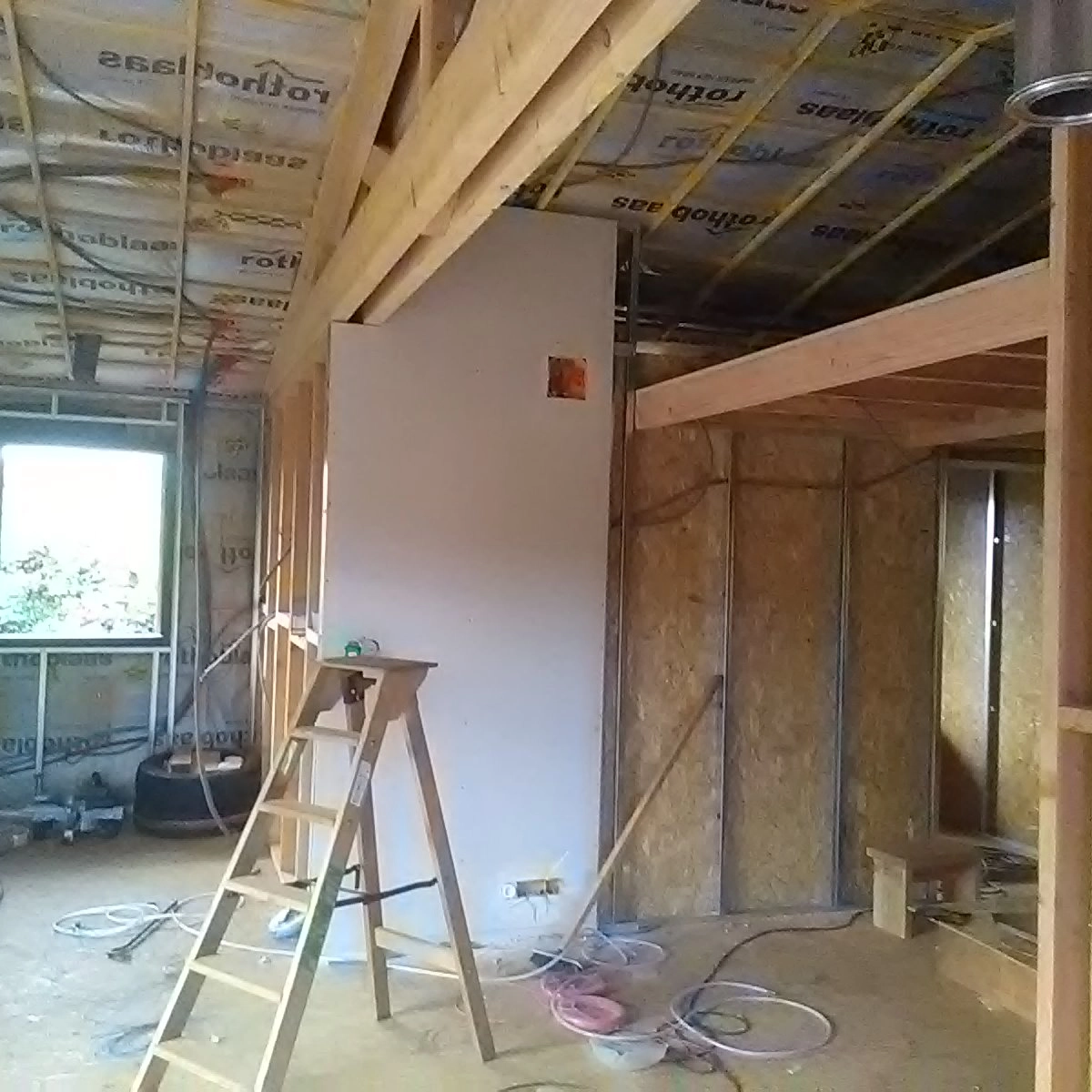 Image de construction de maison en bois